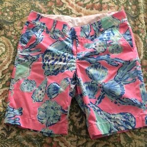 Lilly Pulitzer Pink/Blue&Green Chipper shorts SZ10